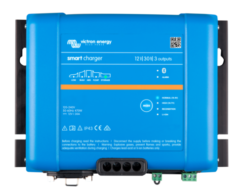 Victron Phoenix Smart IP43 Charger 12/30 (3) – 12V/30A, 3 utgångar, Bluetooth